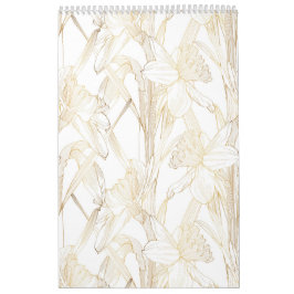 Tropiska och trädgårdsodlade blommigtens guldlinor kalender