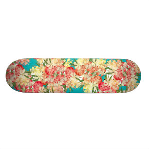 Tropiska Oleander Blommor Ö Skateboard