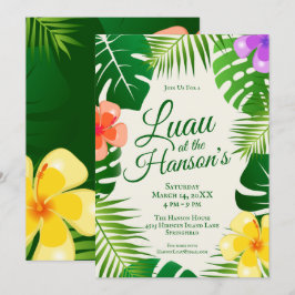 Tropiska ön Beach Luau Inbjudningar