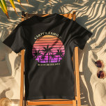 Tropiska ön Beach Resa Anpassningsbar Handflatan T T Shirt<br><div class="desc">Coola som motsvarar t-tröjor för semesterresor mellan olika familjer för en ökryssning. Det är vackert handflatan träd framför en söt strandsolnedgång. Perfekt anpassningsbar svarta T:er för sommaren resa till havs.</div>