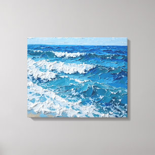 Tropiska ön Beach Wrapped Canvas Kustnos