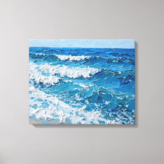 Tropiska ön Beach Wrapped Canvas | Kustnos