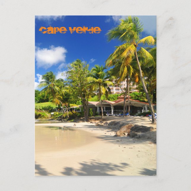 Tropiska ön i Kap Verde Vykort (Framsida)