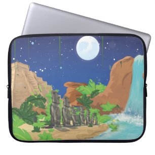 Tropiska ön laptop sleeve