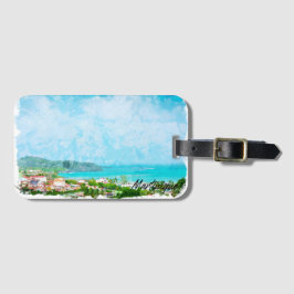 Tropiska ön Martinique Västindien Bagagebricka