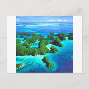 Tropiska ön Palau Vykort