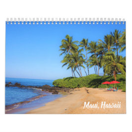 Tropiska ön Paradise Maui Hawaii Kalender
