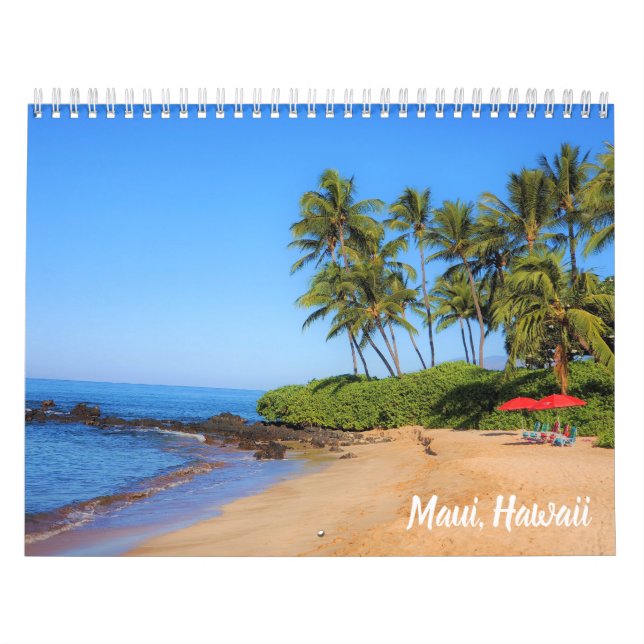 Tropiska ön Paradise Maui Hawaii Kalender (Omslag)
