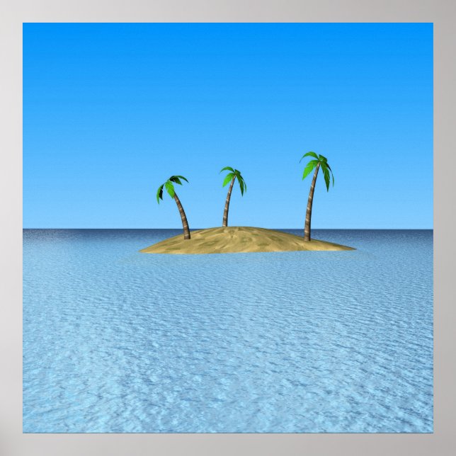 Tropiska ön poster (Framsidan)