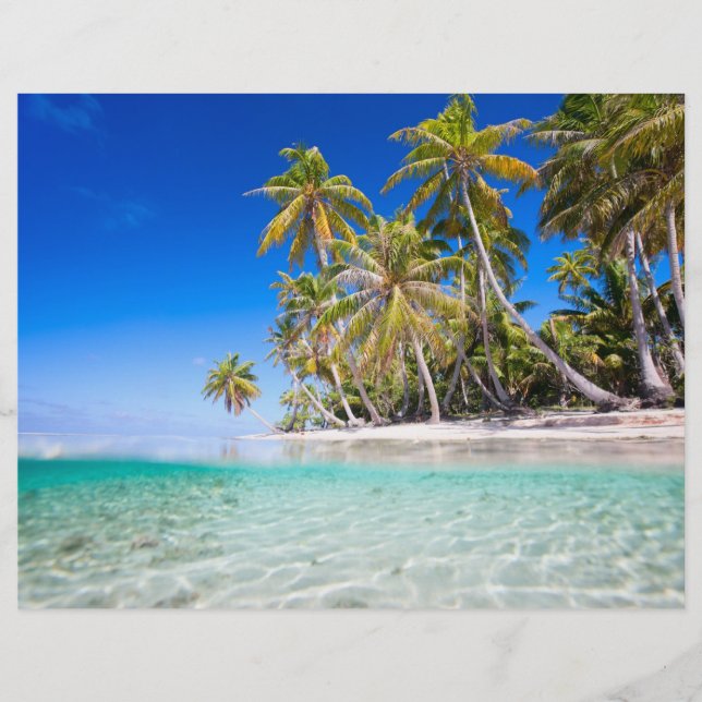 Tropiska ön reklamblad (Framsidan)