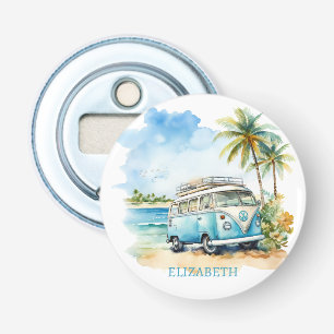 Tropiska ön Retro Blue Buss Flasköppnare