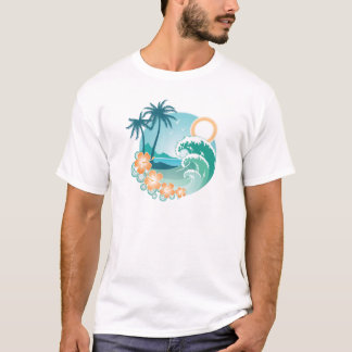 Tropiska ön tee shirt