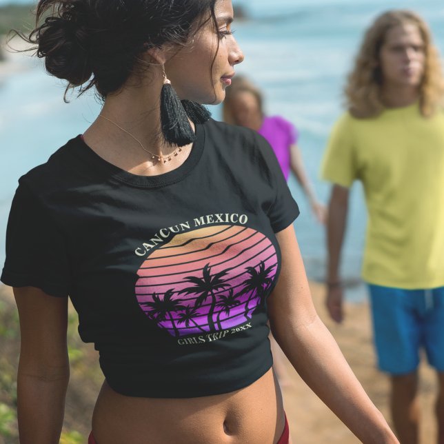 Tropiska öns Anpassningsbar Girls Resa Beach Handf T Shirt (Skapare uppladdad)