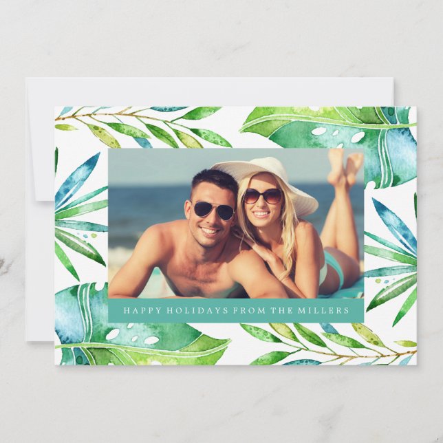 Tropiska önskemål | Semesterns fotokort Julkort (Framsida)