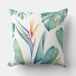 Tropiska Orangen Flower Botanicals and Greenery Kudde