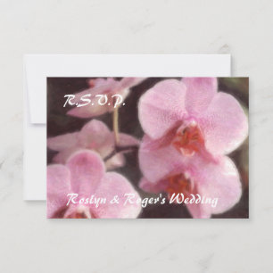 Tropiska orchid-OSA kort på hawaiiska