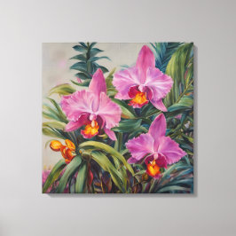 Tropiska Orchids - utskrift av Canvas Art