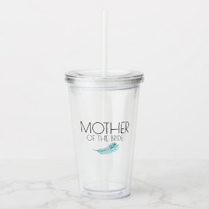 Tropiska palmblad bröllop Bachelorette-fest Take Away Mugg