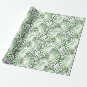 Tropiska palmblad presentpapper
