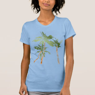 Tropiska palmer Kokosnötpalmer Hawaii T Shirt