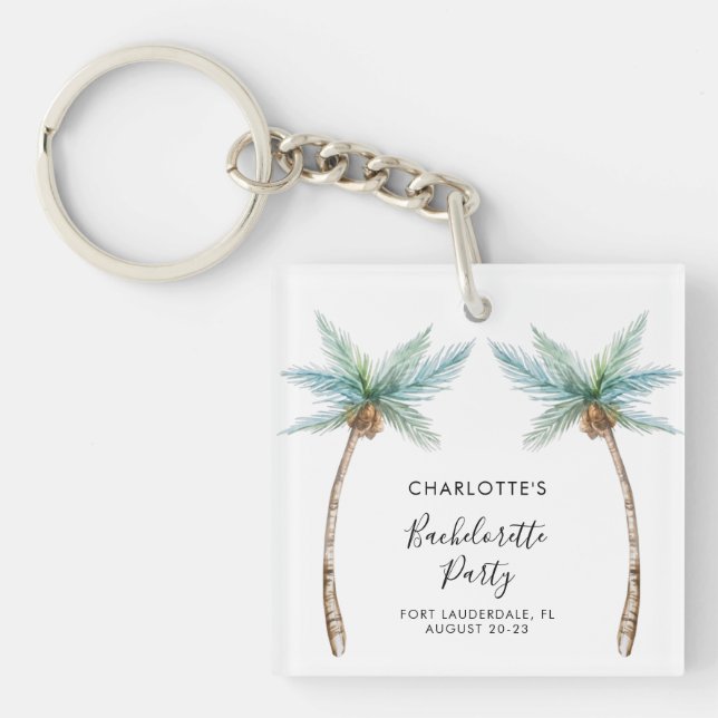 Tropiska palmer Smöjsfest souvenir (Framsidan)