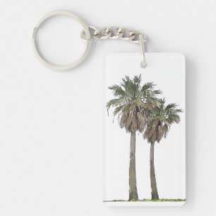 Tropiska palmträd Keychain