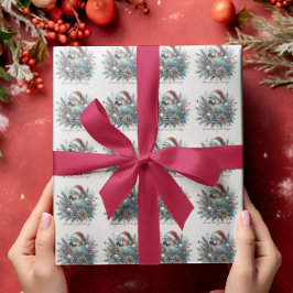 Tropiska papegoja-Säsonhälsningar jul Presentpapper