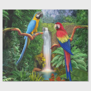 Tropiska papegojor för Macaw Presentpapper