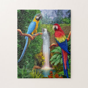Tropiska papegojor för Macaw Pussel