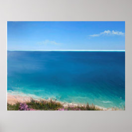 Tropiska paradisbakgrund för videoanrop poster