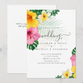 Tropiska paradise Beach Wedding Vibrant-Blommigtar