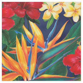 Tropiska paradise Hawaiian Blommigt - Small Tyg