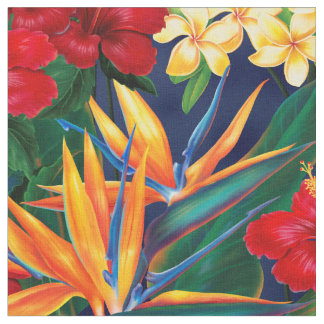 Tropiska paradise Hawaiian Blommigt - Small Tyg