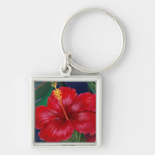 Tropiska paradise Hawaiian Hibiscus Nyckelringar