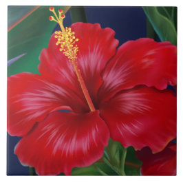 Tropiska paradise Hawaiian Hibiscus Tiles & Trivet Kakelplatta