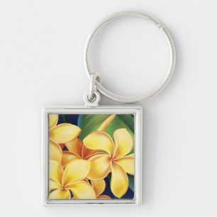 Tropiska paradise Hawaiian Plumeria Nyckelringar