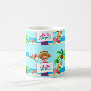 Tropiska paradise Kitchenware Magisk Mugg