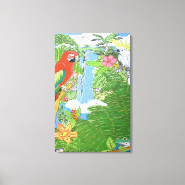 Tropiska paradise på Canvas w/options (Framsida)