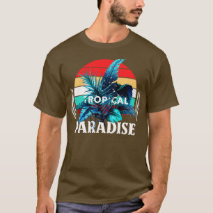 Tropiska paradise Retro Surfer Exotic T Shirt