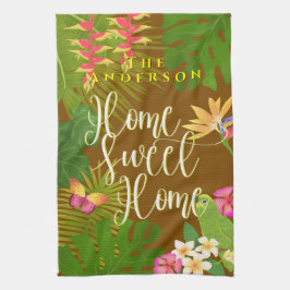 Tropiska paradise Sweet Home Brown Kökshandduk