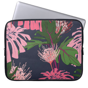 Tropiska paradiset: Exotiska Löv och blommor Laptop Fodral