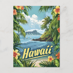 Tropiska paradiset: Hawaiis kustbloom Vykort