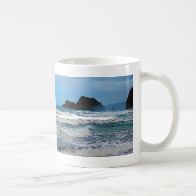 Tropiska paradiset på den hawaiiska kustön kaffemugg (Höger)