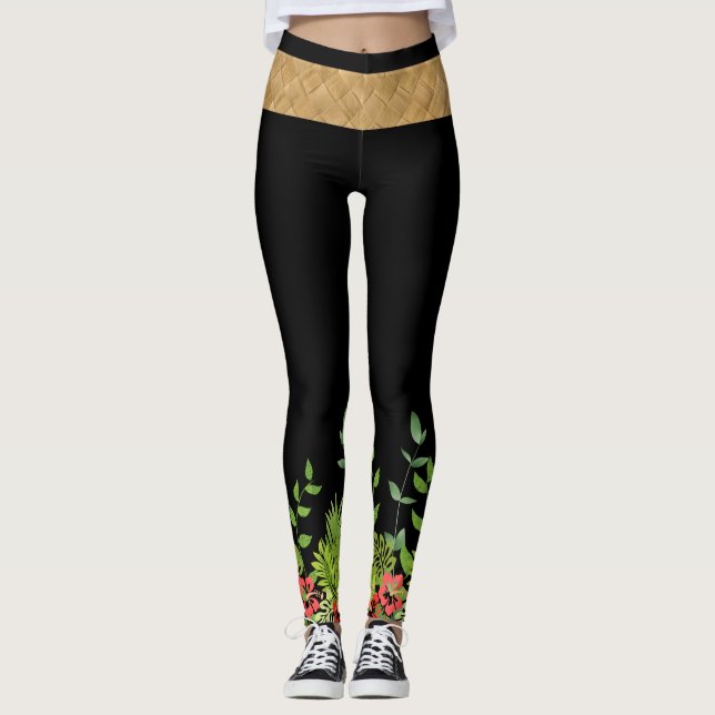 Tropiska paradiset (på resande fot) leggings (Framsida)