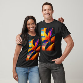 Tropiska parkeringsblommor t shirt