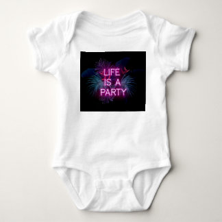 Tropiska party, neon handflatan löv. t shirt