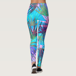 Tropiska pastelllegeringar leggings
