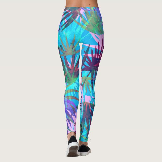 Tropiska pastelllegeringar leggings (Baksida)