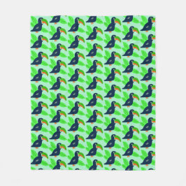 Tropiska pekskärl och Löv Fleecefilt