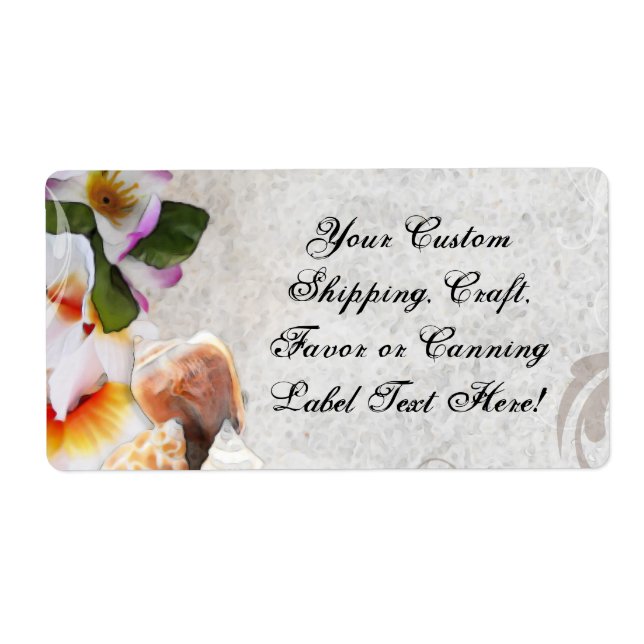 Tropiska persikoblommor/Snäckor Fraktsedel (Framsidan)